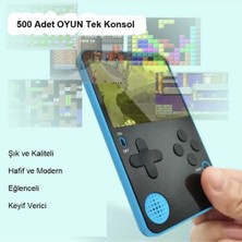 World Of The World Retro Klasik 500 Oyun 2.4 Inç Renkli LCD Ekran 6.5mm Slim Kasa Taşınabilir El Atarisi