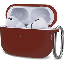 Dmay Airpods Pro 2. Nesil Kılıf Tam Koruma Mat Silikon + Askılık
