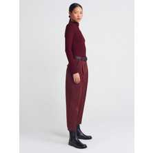 Dilvin 31391 Dik Yaka Uzun Kollu Top-Siyah