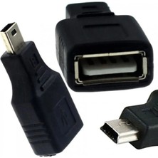 Derwell Yeni 2025 Teyp Flash Bellek Mini USB V3 Otg Dönüştürücü 5 Pin Mini USB Erkek USB Dişi Aparat Oto