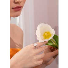 Ecru Atelier Misty Gümüş Barok Inci Yüzük