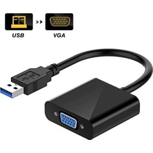 Derwell Yeni 2025 USB 3.0 VGA Çevirici Adaptör USB To VGA Dönüştürücü Kablo 1080P Adaptörü Dönüştürücü