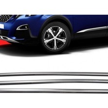 Peugeout 3008 2016-2017-2018-2019-2020-2021-2022 Krom Cam Çıtası 8 Parça Paslanmaz Çelik