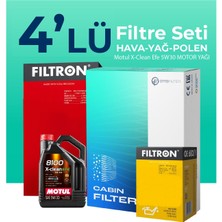 Filtron Audi A5 2.0 Dizel Filtre Bakım Seti Motul Motor Yağlı (2017-2021) 4 Lü