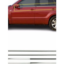 Suzuki Vitara 2007-2015 Modeller Arası Krom Cam Çıtası 4 Parça Paslanmaz Çelik