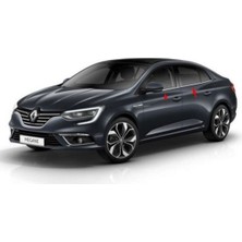 Renault Megane-4 2016 ve Üzeri Krom Cam Çıtası Sedan 6 Parça Paslanmaz Çelik
