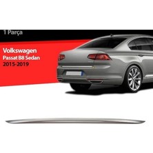 Volkswagen Passat B8 2014-2019 Krom Bagaj Alt Çıtası Paslanmaz Çelik