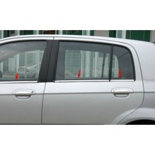 Hyundai Getz 2002-2011 Model Arası Krom Cam Çıtası 6 Parça Paslanmaz Çelik