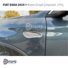 Fiat Egea Krom Sinyal Çerçevesi 2 Parça 2015 Üzeri Paslanmaz Çelik