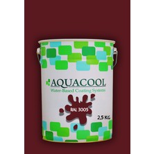 Aquacool Trend Akrilik Hobi Boya 2,5 kg Su Bazlı Hibrit Dönüşüm Boyası Ral 3005 Şarap Kırmızısı