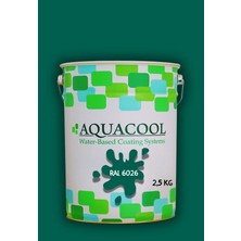 Aquacool Trend Akrilik Hobi Boya 2,5 kg Su Bazlı Hibrit Dönüşüm Boyası Ral 6026 Opal Yeşili
