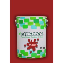 Aquacool Trend Akrilik Hobi Boya 2,5 kg Su Bazlı Hibrit Dönüşüm Boyası Ral 3001 Sinyal Kırmızı