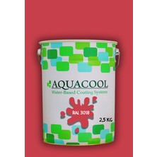 Aquacool Trend Akrilik Hobi Boya 2,5 kg Su Bazlı Hibrit Dönüşüm Boyası Ral 3018 Çilek Kırmızısı