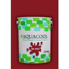 Aquacool Trend Akrilik Hobi Boya 2,5 kg Su Bazlı Hibrit Dönüşüm Boyası Ral 3003 Rubin Kırmızı