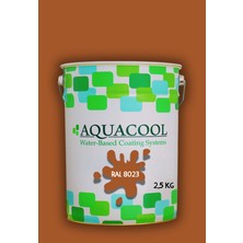 Aquacool Trend Akrilik Hobi Boya 2,5 kg Su Bazlı Hibrit Dönüşüm Boyası Ral 8023 Turuncu Kahve