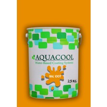 Aquacool Trend Akrilik Hobi Boya 2,5 kg Su Bazlı Hibrit Dönüşüm Boyası Ral 1007 Nergis Sarısı
