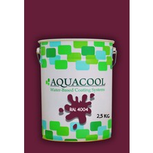 Aquacool Trend Akrilik Hobi Boya 2,5 kg Su Bazlı Hibrit Dönüşüm Boyası Ral 4004 Bordo Mor