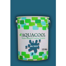 Aquacool Trend Akrilik Hobi Boya 2,5 kg Su Bazlı Hibrit Dönüşüm Boyası Ral 5009 Azur Mavi