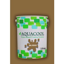 Aquacool Trend Akrilik Hobi Boya 2,5 kg Su Bazlı Hibrit Dönüşüm Boyası Ral 8000 Yeşil Kahve