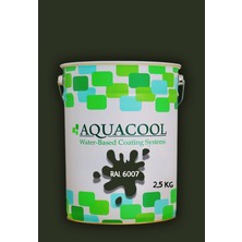 Aquacool Trend Akrilik Hobi Boya 2,5 kg Su Bazlı Hibrit Dönüşüm Boyası Ral 6007 Cam Yeşili