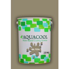 Aquacool Trend Akrilik Hobi Boya 2,5 kg Su Bazlı Hibrit Dönüşüm Boyası Ral 7034 Sarı Gri