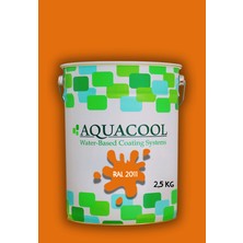 Aquacool Trend Akrilik Hobi Boya 2,5 kg Su Bazlı Hibrit Dönüşüm Boyası Ral 2011 Koyu Turuncu