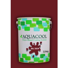 Aquacool Trend Akrilik Hobi Boya 2,5 kg Su Bazlı Hibrit Dönüşüm Boyası Ral 3004 Bordo