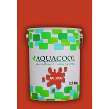 Aquacool Trend Akrilik Hobi Boya 2,5 kg Su Bazlı Hibrit Dönüşüm Boyası Ral 2002 Somon Turuncu