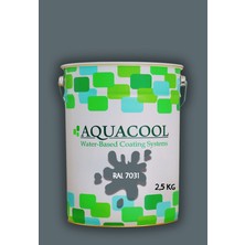 Aquacool Trend Akrilik Hobi Boya 2,5 kg Su Bazlı Hibrit Dönüşüm Boyası Ral 7031 Mavi Gri