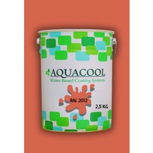 Aquacool Trend Akrilik Hobi Boya 2,5 kg Su Bazlı Hibrit Dönüşüm Boyası Ral 2012 Somon Turuncu