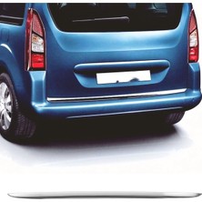 Peugeot Partner Tepee 2008-2018 Arası Krom Bagaj Alt Çıtası P.çelik