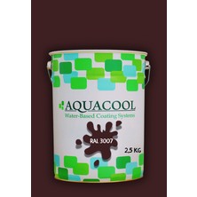 Aquacool Trend Akrilik Hobi Boya 2,5 kg Su Bazlı Hibrit Dönüşüm Boyası Ral 3007 Siyah Kırmızı