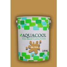 Aquacool Trend Akrilik Hobi Boya 2,5 kg Su Bazlı Hibrit Dönüşüm Boyası Ral 1024 Oksit Sarı