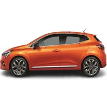 Renault Clio 5 Uyumlu 2019 ve Üzeri Krom Cam Çıtası 8 Parça Paslanmaz Çelik