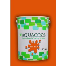 Aquacool Trend Akrilik Hobi Boya 2,5 kg Su Bazlı Hibrit Dönüşüm Boyası Ral 2009 Trafik Turuncu