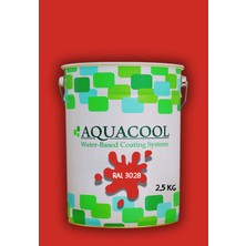 Aquacool Trend Akrilik Hobi Boya 2,5 kg Su Bazlı Hibrit Dönüşüm Boyası Ral 3028 Saf Kırmızı