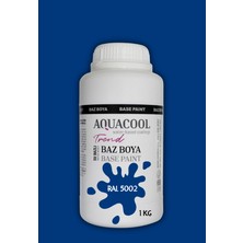 Aquacool Trend Akrilik Hobi Boya 1 kg Su Bazlı Hibrit Dönüşüm Boyası Ral 5002 Ultramarin Mavi