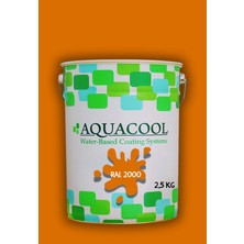 Aquacool Trend Akrilik Hobi Boya 2,5 kg Su Bazlı Hibrit Dönüşüm Boyası Ral 2000 Sarı Turuncu