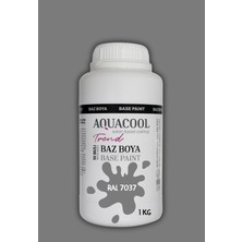 Aquacool Trend Akrilik Hobi Boya 1 kg Su Bazlı Hibrit Dönüşüm Boyası Ral 7037 Toz Grisi