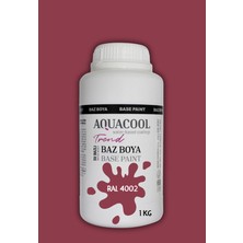 Aquacool Trend Akrilik Hobi Boya 1 kg Su Bazlı Hibrit Dönüşüm Boyası Ral 4002 Kızıl Mor