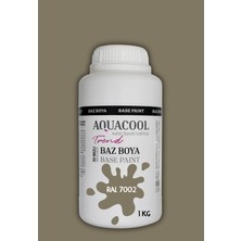 Aquacool Trend Akrilik Hobi Boya 1 kg Su Bazlı Hibrit Dönüşüm Boyası Ral 7002 Zeytin Grisi