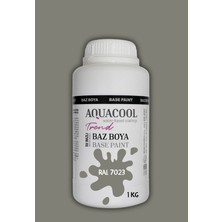 Aquacool Trend Akrilik Hobi Boya 1 kg Su Bazlı Hibrit Dönüşüm Boyası Ral 7023 Beton Grisi