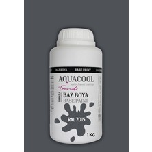 Aquacool Trend Akrilik Hobi Boya 1 kg Su Bazlı Hibrit Dönüşüm Boyası Ral 7015 Taş Grisi