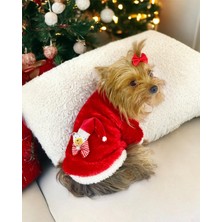 Kemique Kitty Santa Köpek Kazağı Noel Yılbaşı Elbisesi Kıyafeti