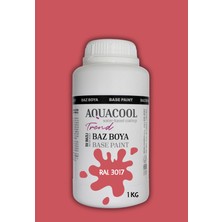 Aquacool Trend Akrilik Hobi Boya 1 kg Su Bazlı Hibrit Dönüşüm Boyası Ral 3017 Gül