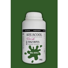 Aquacool Trend Akrilik Hobi Boya 1 kg Su Bazlı Hibrit Dönüşüm Boyası Ral 6002 Yaprak Yeşili