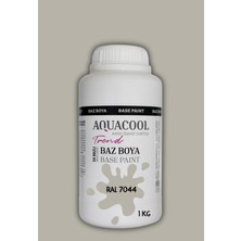 Aquacool Trend Akrilik Hobi Boya 1 kg Su Bazlı Hibrit Dönüşüm Boyası Ral 7044 Ipek Gri
