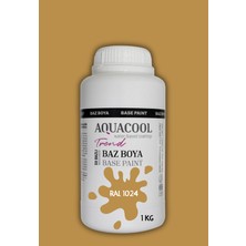 Aquacool Trend Akrilik Hobi Boya 1 kg Su Bazlı Hibrit Dönüşüm Boyası Ral 1024 Oksit Sarı