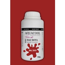 Aquacool Trend Akrilik Hobi Boya 1 kg Su Bazlı Hibrit Dönüşüm Boyası Ral 3001 Sinyal Kırmızı