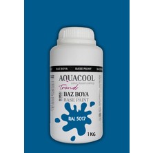 Aquacool Trend Akrilik Hobi Boya 1 kg Su Bazlı Hibrit Dönüşüm Boyası Ral 5017 Trafik Mavi